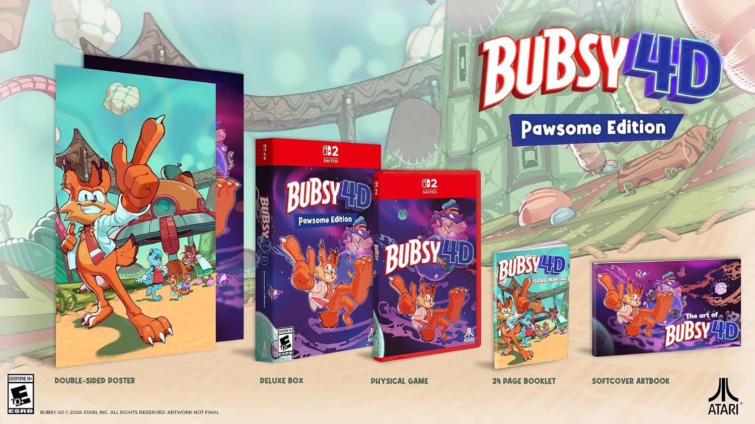 Bubsy 4D - Pawsome Edition promotional image